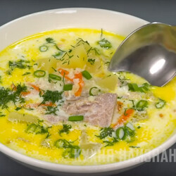 Суп с консервированным тунцом и сливками