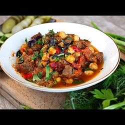 Говядина томленая с нутом. Вкуснейшее восточное блюдо