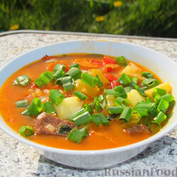 Рецепт: Бограч - венгерский суп на RussianFood.com