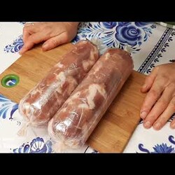 КОЛБАСУ НЕ ПОКУПАЮ ДЕЛАЮ РУЛЕТ ИЗ КУРИЦЫ ВЕТЧИНА В ДОМАШНИХ УСЛОВИЯХ ПРОСТО  @Обо всем с Марусей