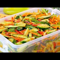 Огурцы по-корейски на зиму и не только! Аппетитный салат из огурцов по-корейски!