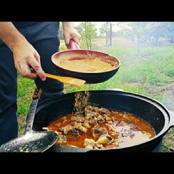 ТУЙРА - ТРАДИЦИОННОЕ БЛЮДО ГОРЦЕВ ОСЕТИН! КАВКАЗСКАЯ КУХНЯ! ENG SUB