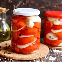 Помидоры половинками без стерилизации на зиму  !!!!!