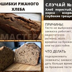 15 ошибок при выпечке ржаного хлеба на закваске