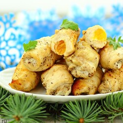 Рецепт куриных рулетиков с мандаринами | Меню недели