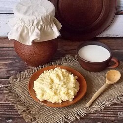Пшенная каша с творогом