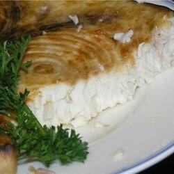 Стейк из голубой акулы, запеченный в фольге