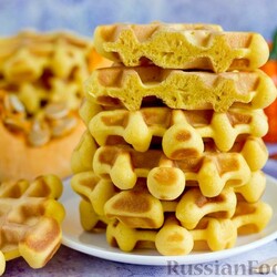 Рецепт: Тыквенные вафли на RussianFood.com