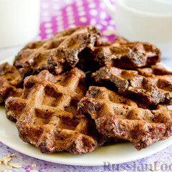 Рецепт: Банановые вафли без сахара на RussianFood.com