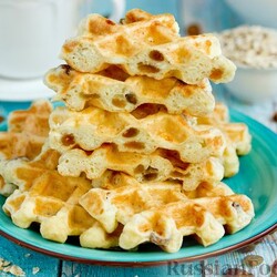 Рецепт: Вафли из творога и овсянки на RussianFood.com