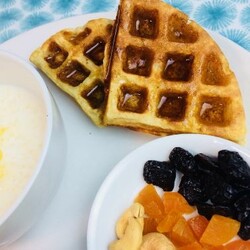 Рецепт: Вафли овсяные (в электровафельнице) на RussianFood.com