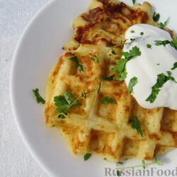 Рецепт: Картофельные вафли с сыром на RussianFood.com
