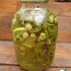 Компот из крыжовника "Мохито"