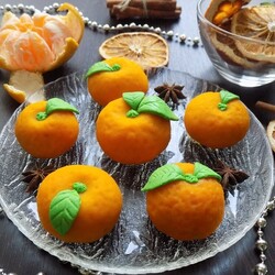 Пирожные ''Мандарины'' из теста моти