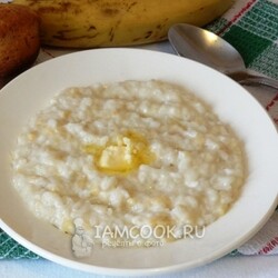 Рисовая каша с бананом