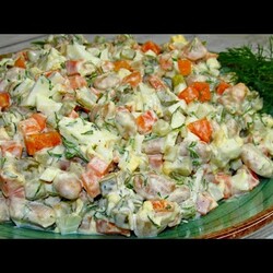 Салат с фасолью