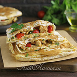 Конвертики из лаваша с начинкой