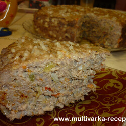 Мясная запеканка в мультиварке