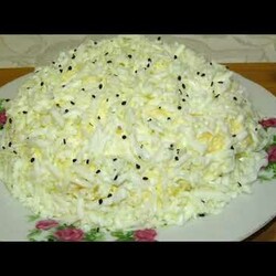 САЛАТ " ПЕРВЫЙ СНЕЖОК". ЕГО ВСЕ ИЩУТ НА СТОЛЕ. НЕВЕРОЯТНО ВКУСНЫЙ!