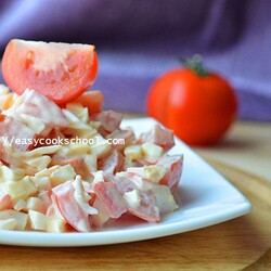 Салат «Красное море» с крабовыми палочками