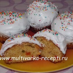 Мини-куличи без дрожжей