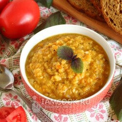 Каша из чечевицы в мультиварке