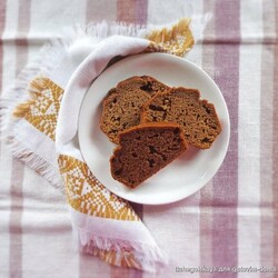 Шоколадный кекс с тыквой