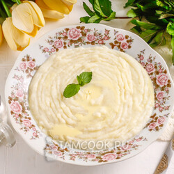 Густая манная каша на молоке (вкусная!)