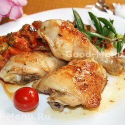 Курица, запеченная в духовке кусочками