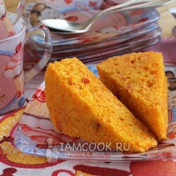 Морковная запеканка в мультиварке