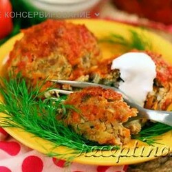 Тефтели из говядины с квашеной капустой в духовке