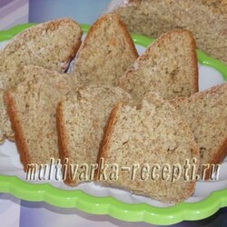 Бездрожжевой пшеничный хлеб с цельнозерновой мукой