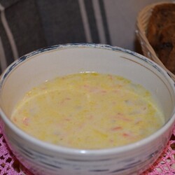 Сырный суп с грибами