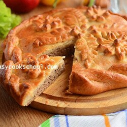 Пирог с мясом в духовке