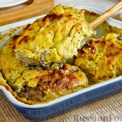 Куриные бёдрышки, запечённые в сметане