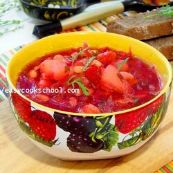 Борщ с фасолью