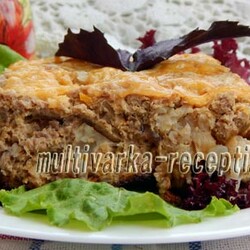 Цветная капуста с фаршем в мультиварке