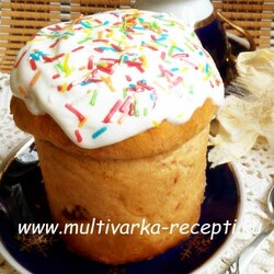 Кулич на воде и растительном масле