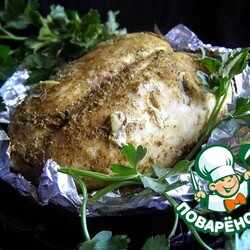 Куриная грудка с чесноком в мультиварке