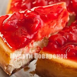 Творожный чизкейк в мультиварке пирог