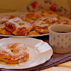 Заварные кольца с творогом по ГОСТ