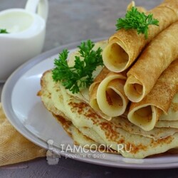 Тонкие картофельные блины