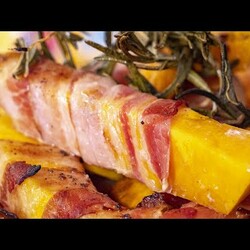 Тыква в беконе