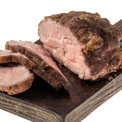 Свиная шея в духовке. при 100 г.С. 3 часа.