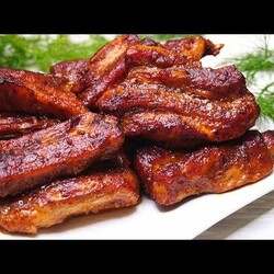 Свиные рёбрышки в духовке по-канадски.       Вместо ШАШЛЫКА! Нереально вкусно, на Новогодний стол!