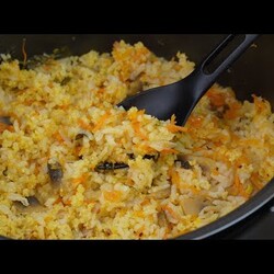 Каша "по-монастырски" гречка, перловку, пшено, рис, грибы