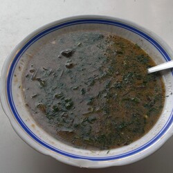 Суп с фунчозой, грибами, овощами и соевым соусом на RussianFood.com