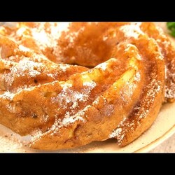 Волшебный пирог "Заливные яблоки" пеку пока гости сидят за столом. Яблоки превращаются в нежный крем