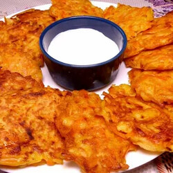 Драники из тыквы и картошки в духовке