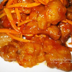 Свинина в кисло-сладком соусе.